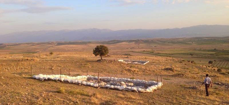 A view of closed excavation areas at Kaymakçı from September 2014.